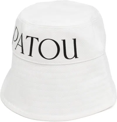 PATOU WOMEN'S LOGO PRINT BUCKET HAT