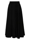 Patou Women's Full Circle Midi Skirt In Black