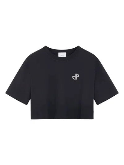 Patou Women's  Cropped T-shirt In Black