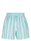 Patou Printed Cotton Shorts In Multicolor