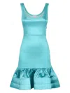 Patou Women's Satin Dress In Light Blue