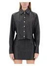 Patou Quilted Cropped Bomber Jacket In Black