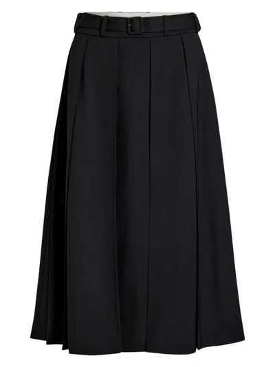PATOU WOMEN'S SIGNATURE PLEATED MIDI SKIRT