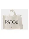 Patou Small Tote Bag In Beige