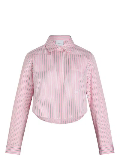 Patou Women's Striped Cropped Shirt In Multicolor