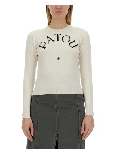 PATOU WOMEN'S SWEATER WITH LOGO
