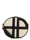 Patou Women's Two-tone Denim And Leather Le Jp Shoulder Bag