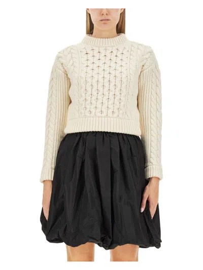 PATOU WOMEN'S WOVEN SWEATER