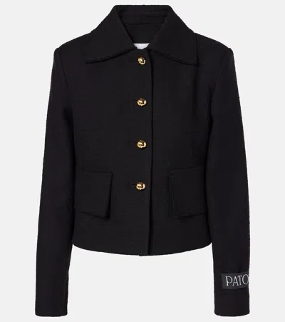 PATOU WOOL AND COTTON-BLEND JACKET