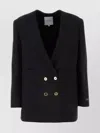 Patou Double-breasted Wool-blend Twill Blazer