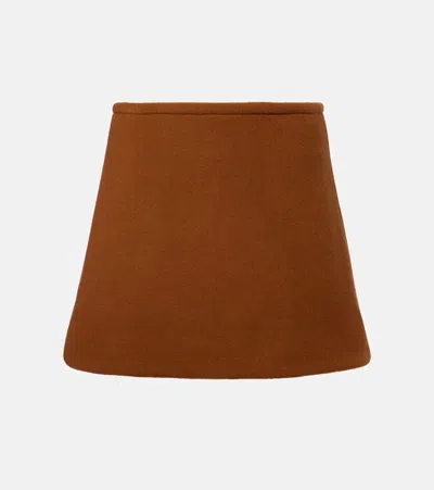 PATOU WOOL-BLEND MINISKIRT