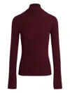 Patou Turtleneck Ribbed Sweater In Brown