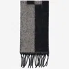 PATOU WOOL BLEND SCARF WITH LOGO