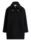 Patou Wool Coat In Black
