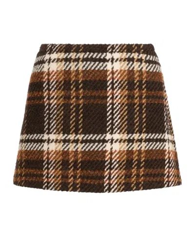 PATOU WOOL MINI SKIRT
