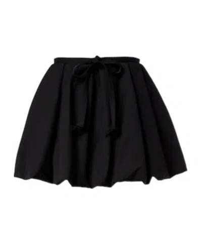 Patou Wool-blend Miniskirt In Black