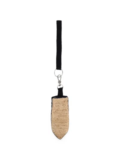 Patou Woven Boat Keyring In Orange