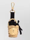 Patou Woven Bucket Keyring Carabiner Attachment In Multi