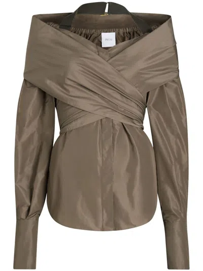 PATOU WRAP BLOUSE