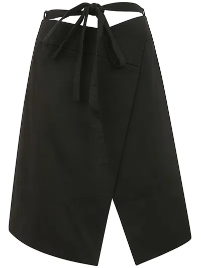 PATOU PATOU WRAP MIDI SKIRT