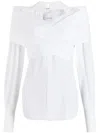 Patou Wrap-detail Shirt In White