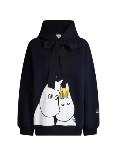 Patou X Moomin Snorkmaiden Hoodie In Black