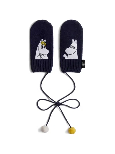 Patou X Moomin Snorkmaiden Mittens In Blue