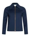 Patou Zip-up Cropped Twill Jacket