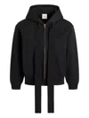 Patou Zip-up Hoodie In Black