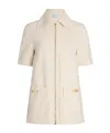 Patou Beige Zipped Denim Mini Dress