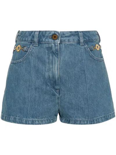 Patou Jewellery Mini Shorts In Blue