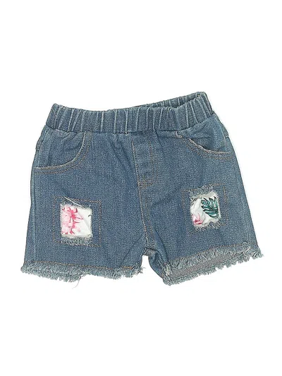 Pre-owned Patpat Kids' Denim Shorts In Blue
