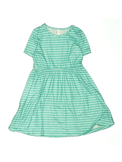 Pre-owned Patpat Kids' Dress In Teal