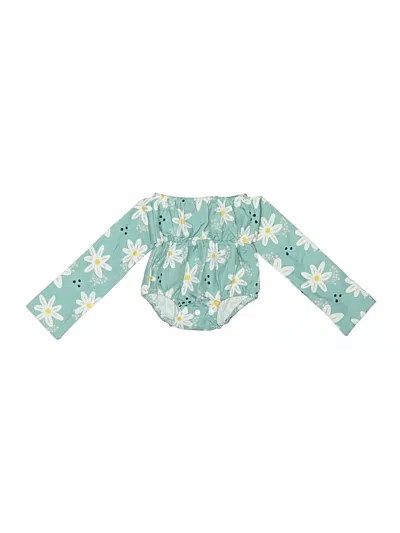 Pre-owned Patpat Babies' Long Sleeve Onesie In Teal