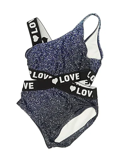 Pre-owned Patpat Kids' One Piece Swimsuit In Blue