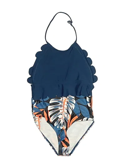Pre-owned Patpat Kids' One Piece Swimsuit In Blue