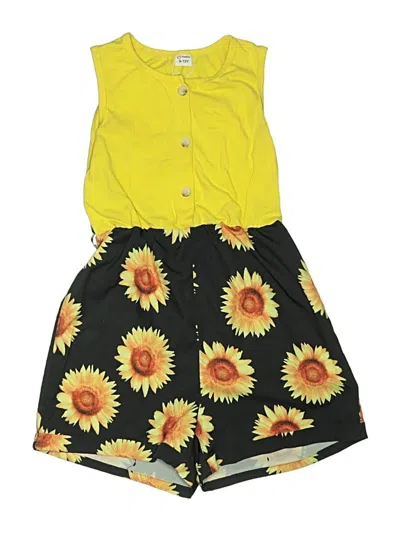 Pre-owned Patpat Kids' Short Sleeve Outfit In Yellow