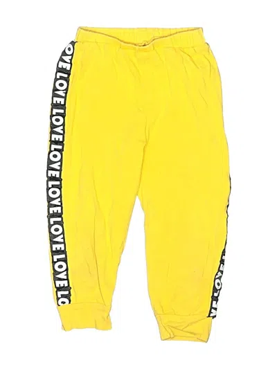 Pre-owned Patpat Kids' Sweatpants In Yellow