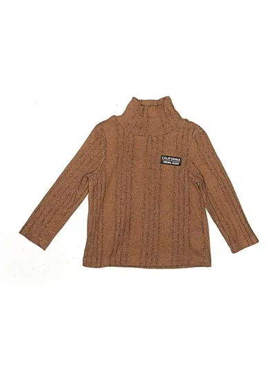 Pre-owned Patpat Kids' Turtleneck Sweater In Brown
