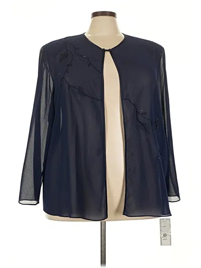 Pre-owned Patra 3/4 Sleeve Blouse In Blue