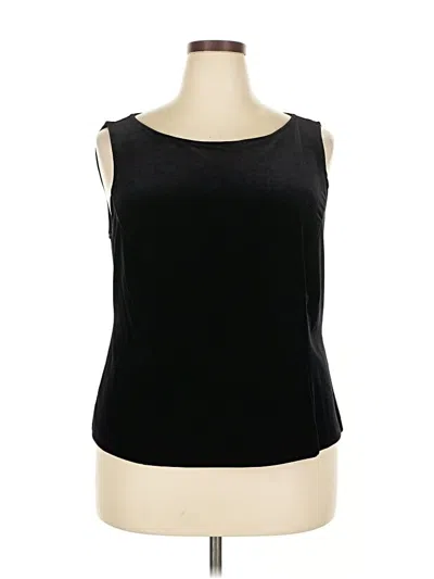 Pre-owned Patra Sleeveless Top Black Boatneck Tops