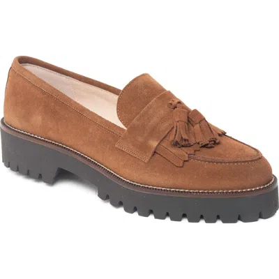 Patricia Green Beckham Tassel Lug Loafer In Brown
