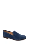Patricia Green Blair Penny Loafer In Navy Suede