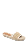 Patricia Green Emma Raffia Slide Sandal In White/natural