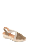 Patricia Green Grace Espadrille Wedge In Olive