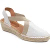 Patricia Green Grace Espadrille Wedge In White