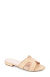 Patricia Green Hallie Slide Sandal In Natural Raffia