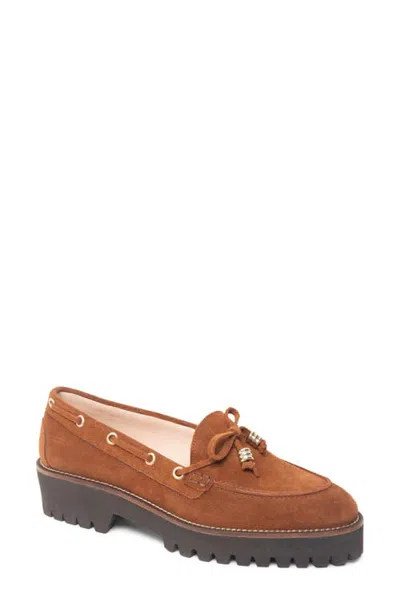 Patricia Green Henley Lug Boat Shoe In Brown