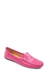 Patricia Green 'jillian' Loafer In Hot Pink Crocodile