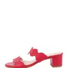Patricia Green Palm Beach Slide Sandal In Red/red Leather